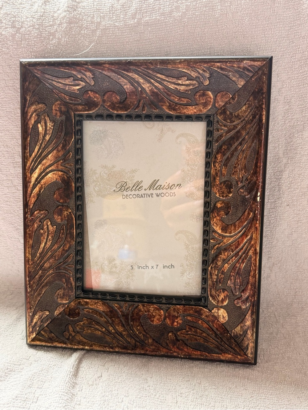 Belle Maison Ornate Decorative Picture Frame in Bronze Finish